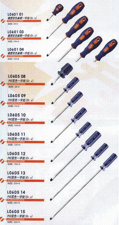 螺丝批601,螺丝批605